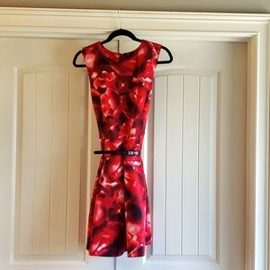 Eva Longoria Brand, Red with roses, size Large